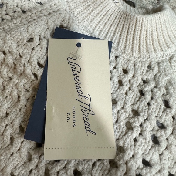 NWT Women's Openwork Halter Crewneck Sweater Tank - Universal Thread™ - Picture 8 of 8